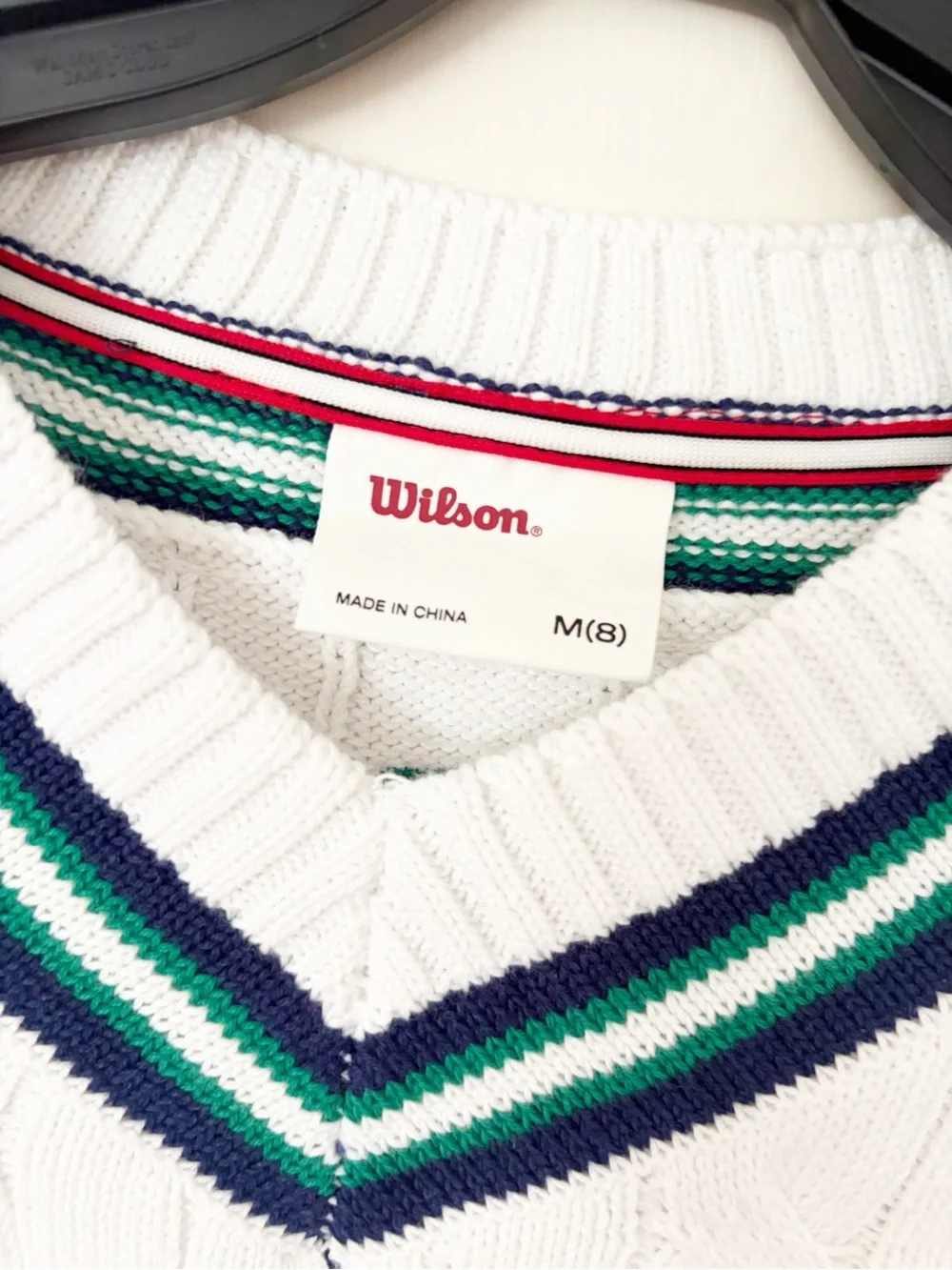NEW • med (8) Wilson sweater and white pleated mesh tennis skirt
